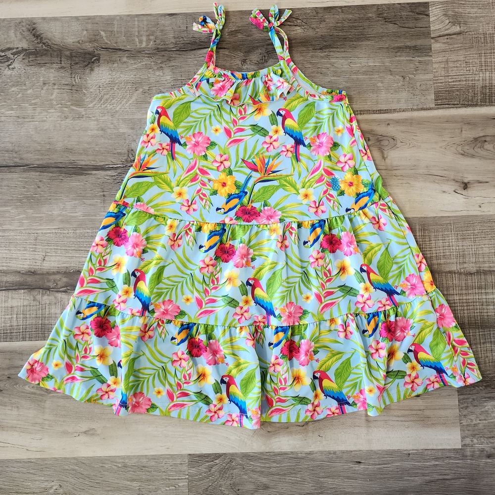 Tropical Floral Kids Dress